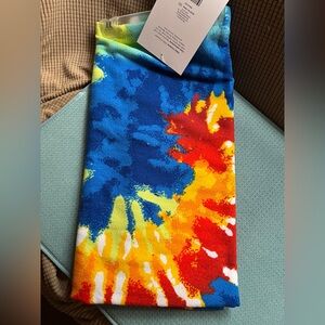 Vibrant Tie-Dye Beach Towel